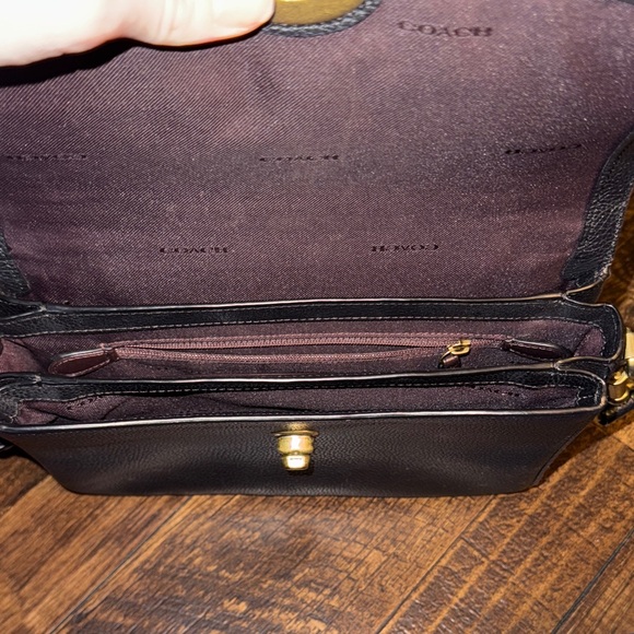 Coach Black Leather Shoulder Bag - Picture 3 of 5
